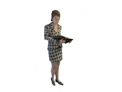 3d商务女人模型