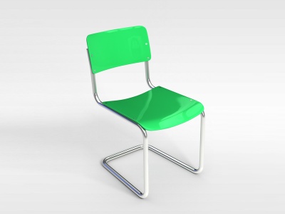 3d绿色不锈钢架椅子模型