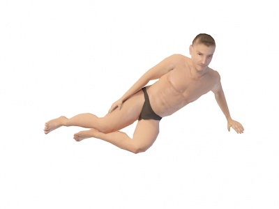 泳衣男人模型3d模型