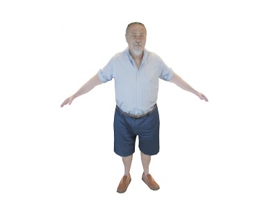 白胡子老人模型3d模型