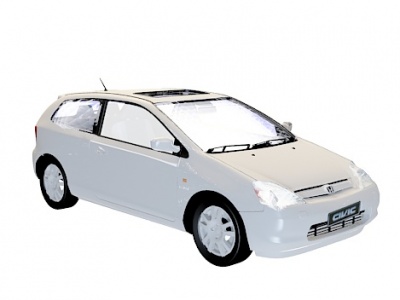 3d本田微型车模型