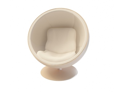 蛋形休闲沙发椅模型3d模型