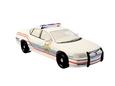 警车模型3d模型