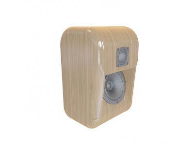 3d木质音箱模型