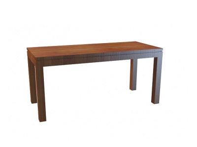 简单木质书桌模型3d模型