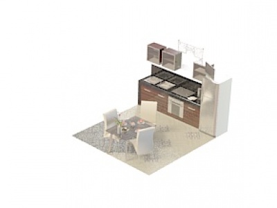 现代客厅橱柜模型3d模型