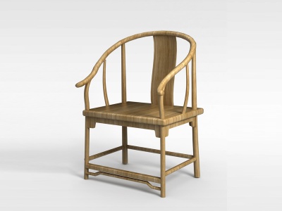实木太师椅模型3d模型