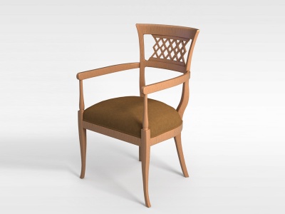 实木餐厅椅模型3d模型