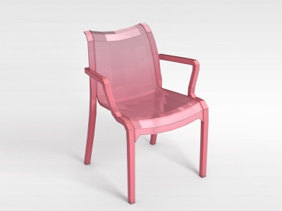 3d半透明塑料椅子模型