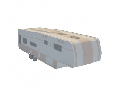3d露營車廂模型