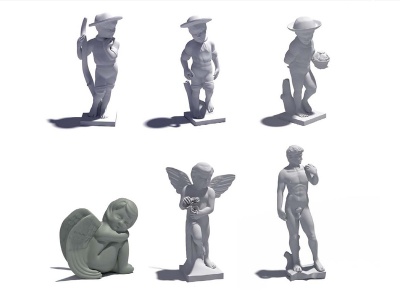 人物雕塑3d模型