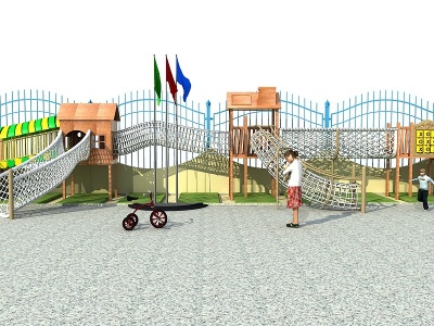 儿童游乐设施滑梯模型3d模型