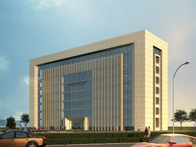 3d医院综合楼模型
