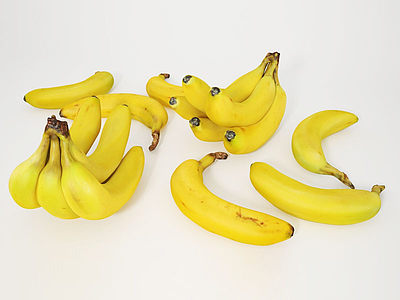 现代水果香蕉模型3d模型