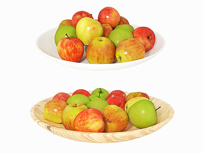 现代水果苹果模型