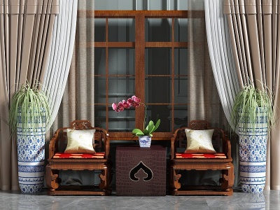 中式家具椅子模型3d模型