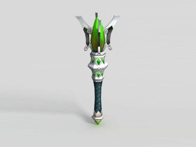 3d龙之谷武器法杖模型