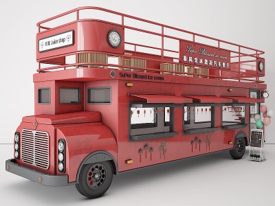 快餐车3d模型