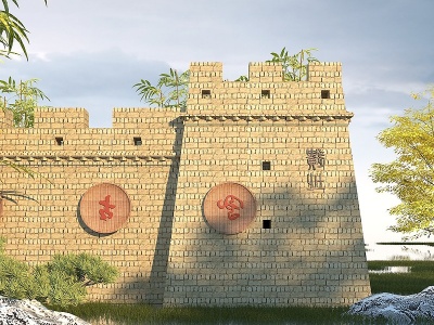 3d城墙模型