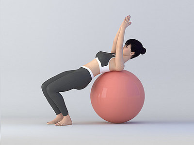 球体瑜伽模型3d模型