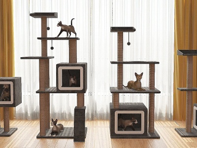 猫窝猫爬架模型3d模型