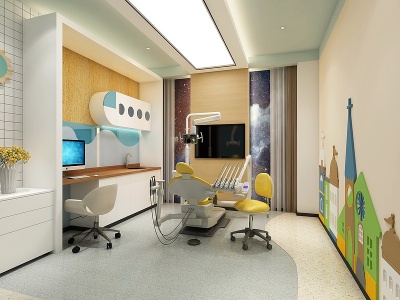医院诊疗室模型3d模型