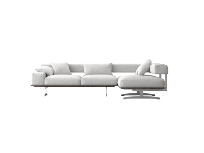 现代白色沙发模型3d模型