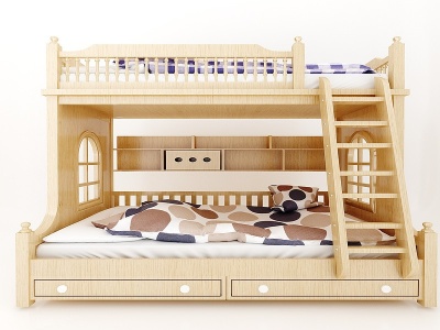 现代风格儿童床模型3d模型