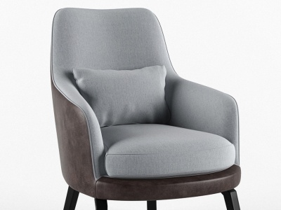 3d现代单人沙发椅靠椅模型