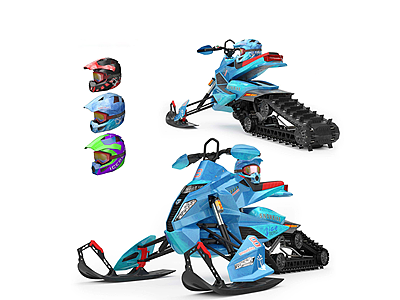 3d雪地摩托车模型