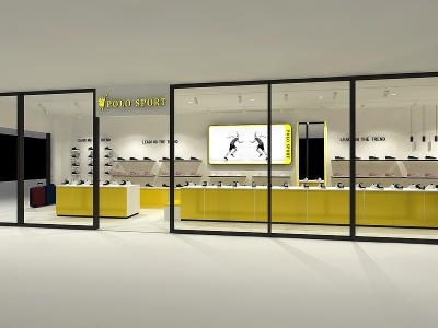 3dPOLO运动鞋店模型