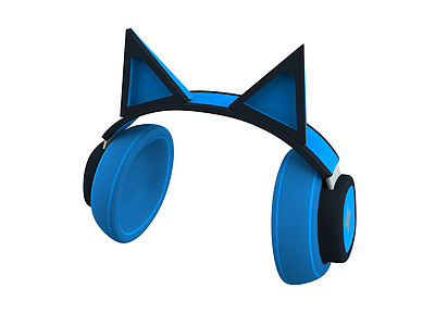 3d猫耳朵耳机模型