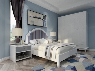 地中海风格卧室模型3d模型
