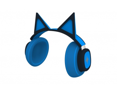 3d貓耳朵藍牙耳機模型
