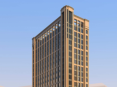 3d简欧办公酒店模型