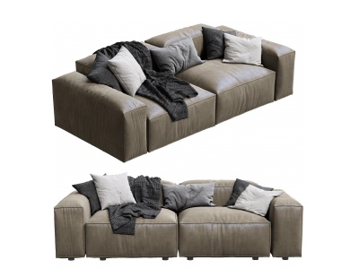 3d意大利Arflex现代双人沙发模型