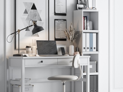 IKEA办公书桌书房模型3d模型