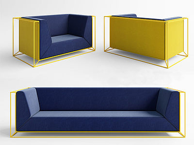 现代现代沙发模型3d模型