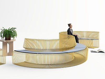 异形休闲沙发模型3d模型