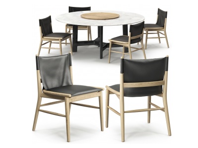 3d法国Alex餐桌椅模型