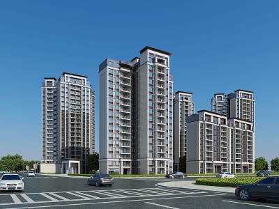 新中式住宅模型3d模型