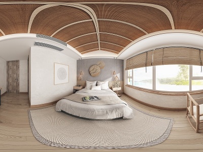 3d中式卧室模型