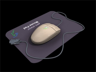 台式机鼠标3d模型