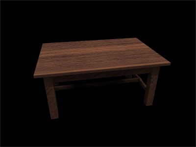 实木桌子模型