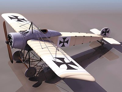 3dEINDKER一战飞机模型