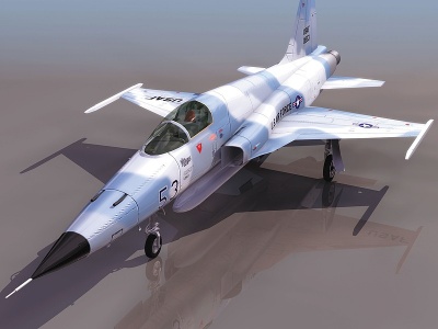 3dF5F美式战斗机模型