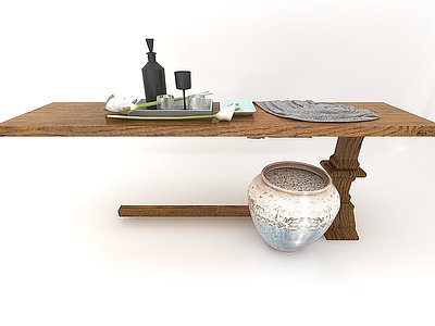 3d装饰桌模型