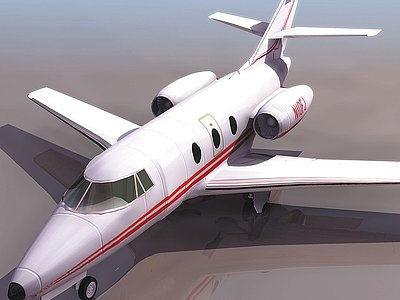 FALCON10私人飞机模型3d模型