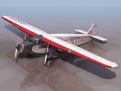 C4D3dFA5古典飛機模型模型