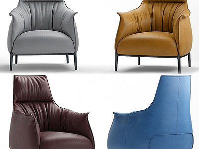 3d现代沙发椅组合模型